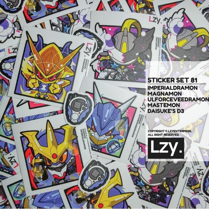 

STICKER SET 79 / 80 / 81 DIGIMON (ST-079/ST-080/ST-081) Design by LZY