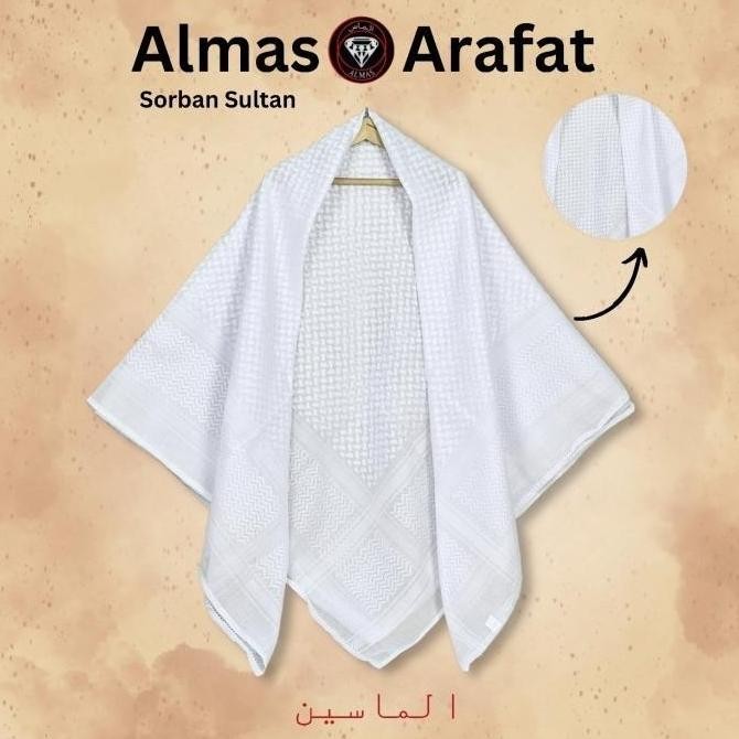 baru  Sorban Saudi Almas Super segi empat sorban premium