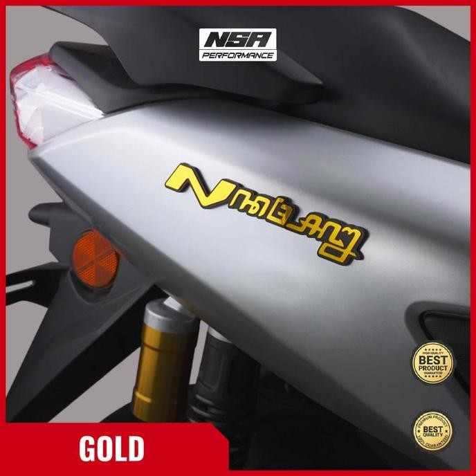 NSA EMBLEM NMAX AKSARA JAWA LOGO NMAX TIMBUL 3D YAMAHA NMAX BUKAN STIKER STICKER TIMBUL NMAX Accesso
