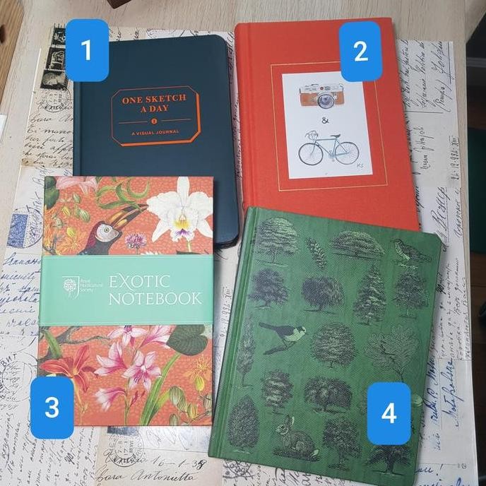 

READY Journal, 1 day 1 sketch, etc, utk Bujo, Diary, Planner NEW