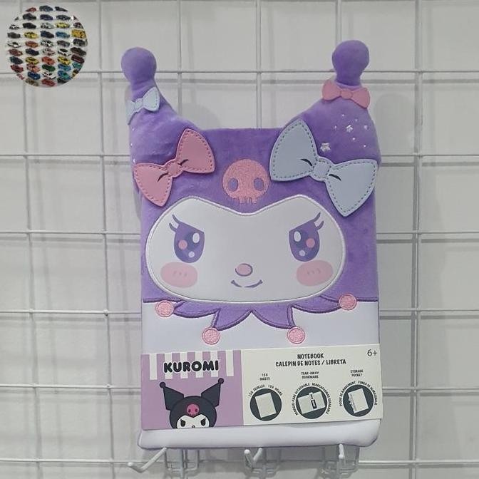 

READY Loungerfly Sanrio Stationary Kuromi Cosplay Plush Journal,ORI. NEW