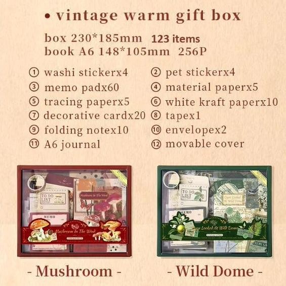 

READY SCRAPBOOK SET JOURNAL KIT Lengkap Isi 123 Pcs FOREST EDITION Include Buku + Sticker + Memo + Washi Tape Perlengkapan Journal NEW