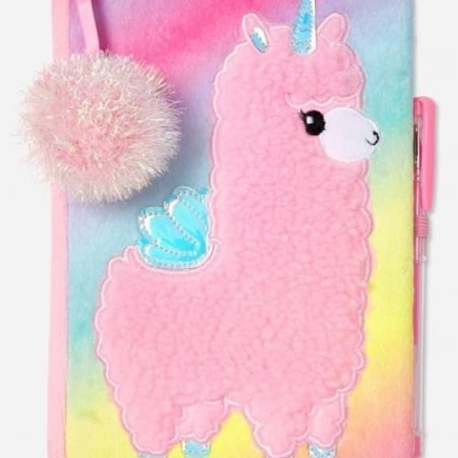 

READY Buku Diari Diary Justice Original Llamacorn Unicorn Fluffy NEW
