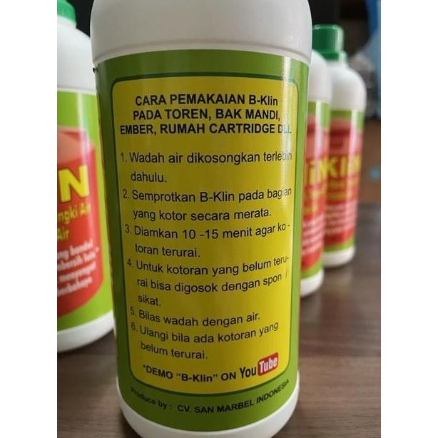 B Klin B-Klin Bklin Pembersih Saluran Pipa dan Toren Tangki Air