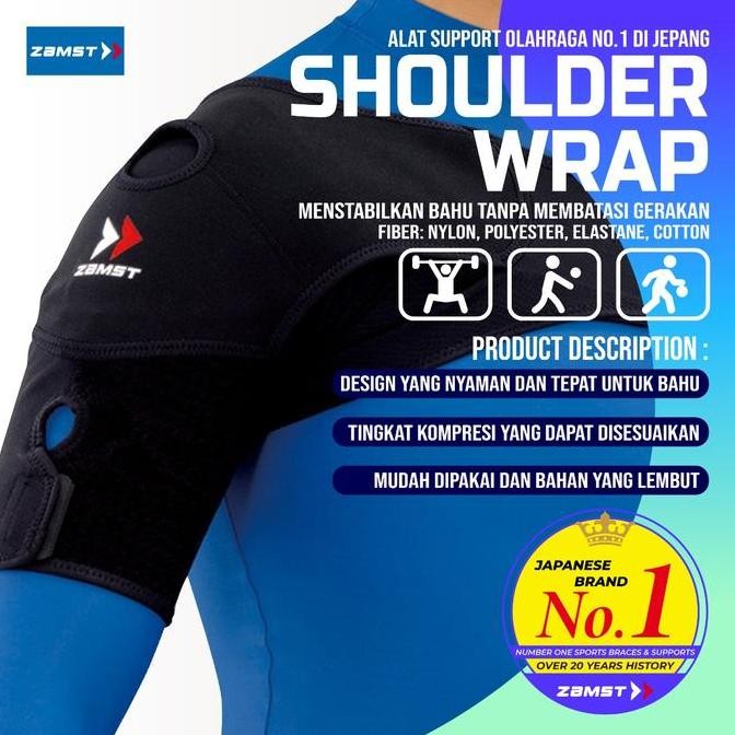 baru Shoulder Support Wrap Penyangga Bahu Zamst Japan Original