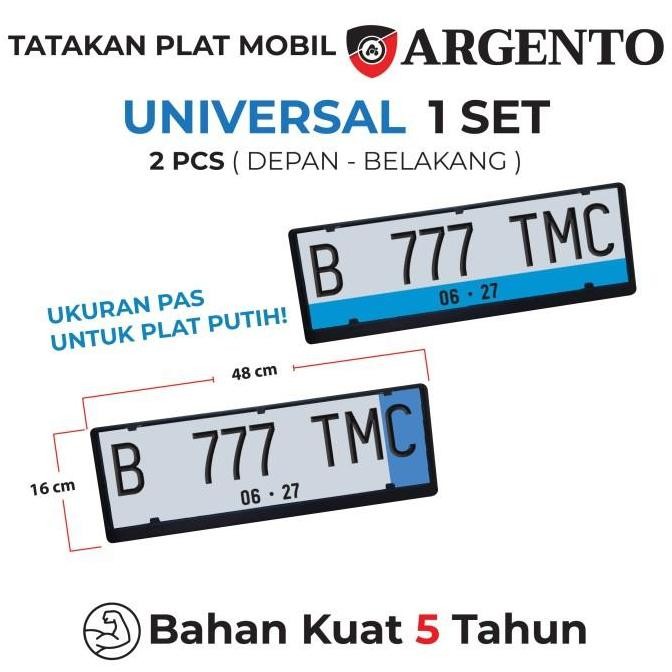 Ertiga Escudo Splash ARGENTO Tatakan Dudukan Plat Nomor Mobil