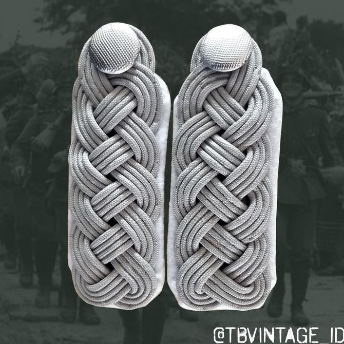 ready Shoulder Boards Schulterklappen Wehrmacht heer & Waffen SS Officer