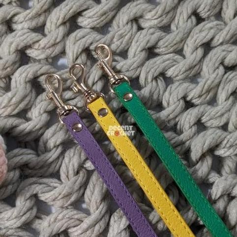 baru Tali Tas Kecil PU Kecil / Kulit Jeruk Long Strap Bag Selempang