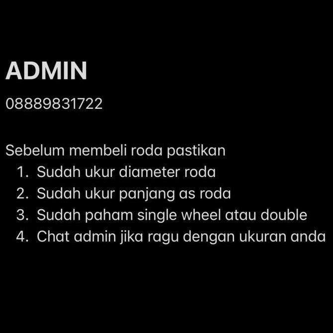 Roda Koper Single 45mm Bearing Set