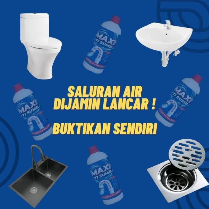Maxi Anti sumbat WC 1300gr / Soda api Cair / Soda Api / Wc Mampet