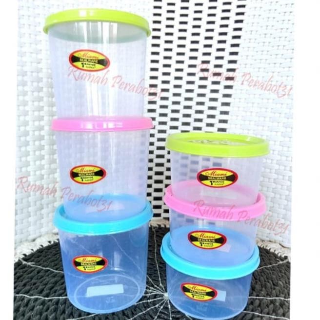 Toples Bumbu Motif Bulat / Toples Serbaguna / Toples Kecil/ Toples Sambal New