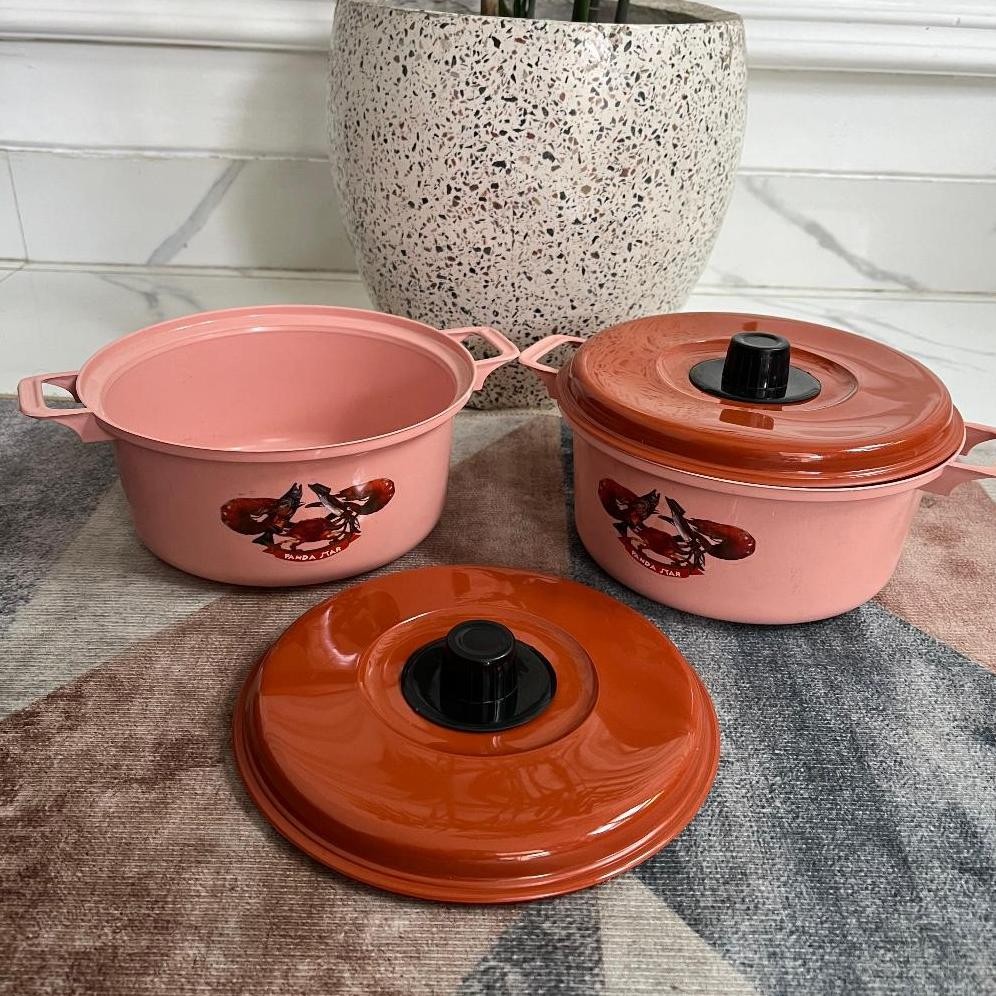 Mangkuk Panci Prasmanan Plastik Capucino Dengan Tutup/Basi Prasmanan Dengan Tutup 18 Terlaris