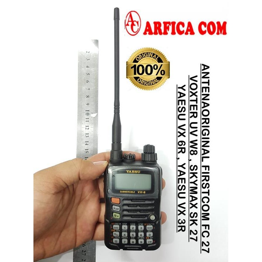 TERBARU - ANTENA ORIGINAL HT YAESU VX 6R YAESU VX 3R FIRTCOM FC 27 DUALBAND ORI