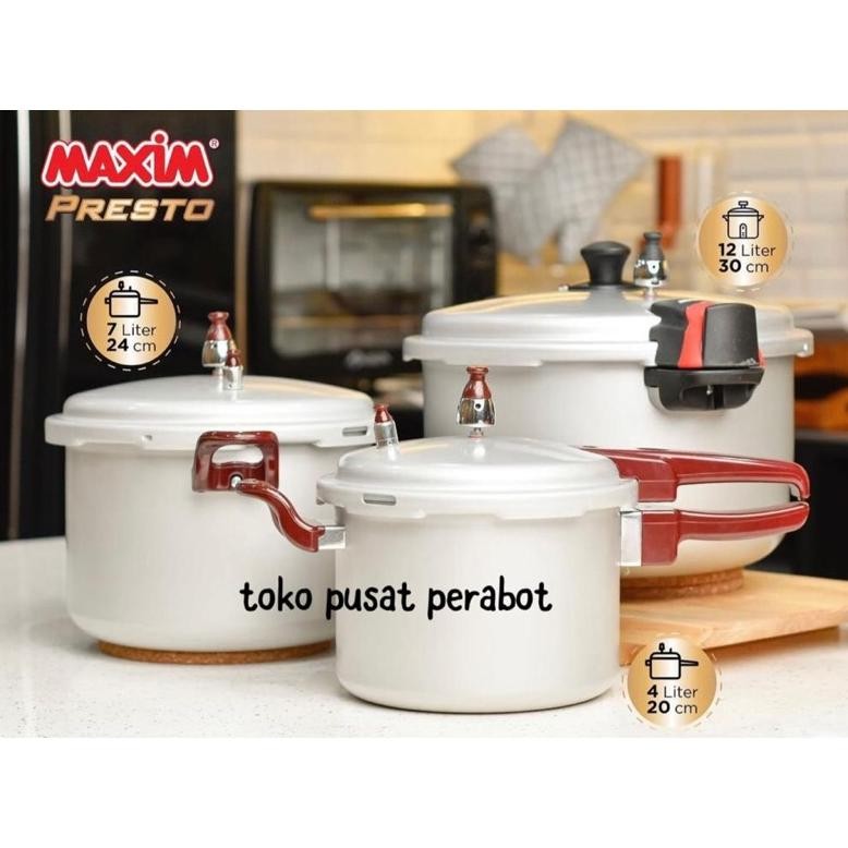 NEW Maxim panci presto 4 liter Panci Presto Alumunium 4 liter [terbaik][terlaris]