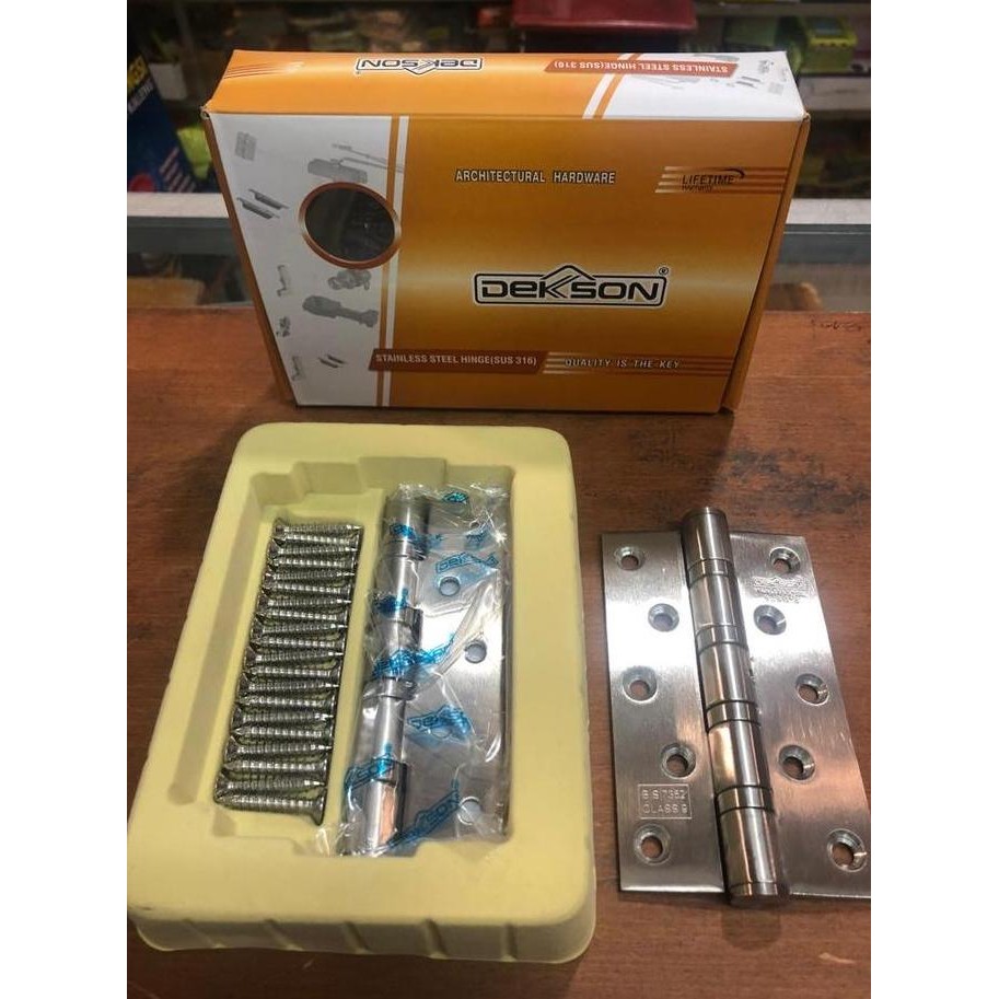 Engsel Pintu Dekkson NRP Stainless SUS 316 (3", 4", 5", 6")