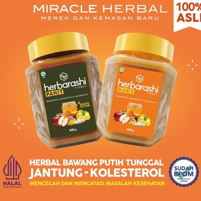 

[ MDstore ] Paket MIX 2 botol MIRACLE HERBAL Madu Murni dan Madu Hitam 400ml