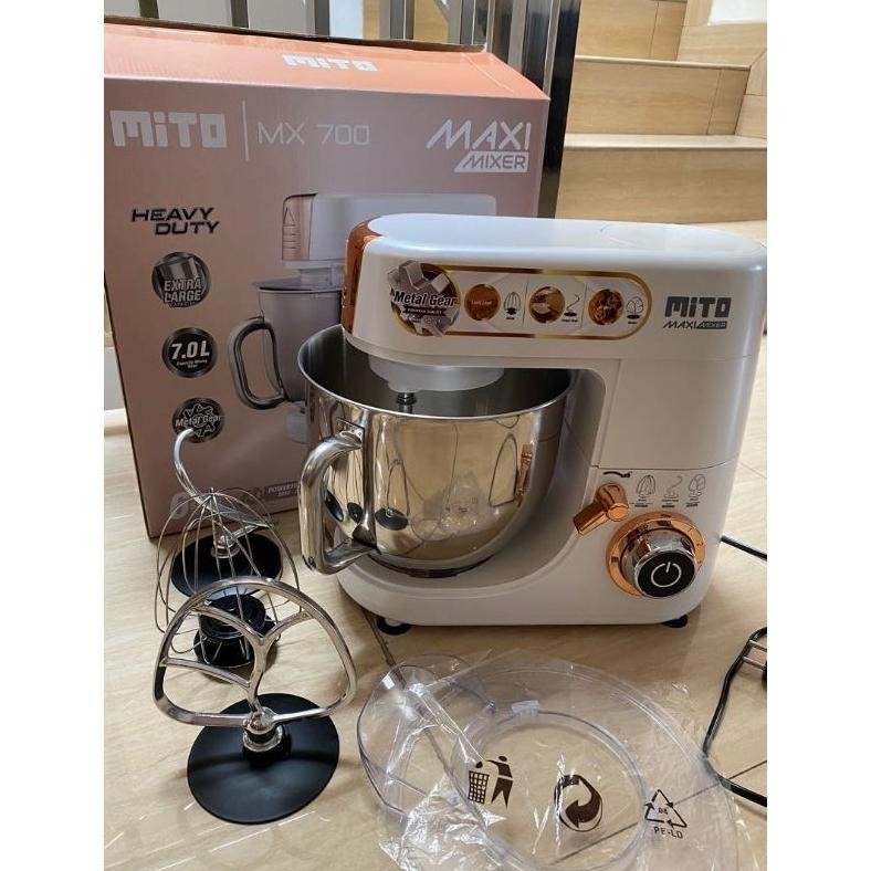 NEW MITO MITOCHIBA STAND MIXER MX700 MX 700 MANGKOK STAINLESS BOWL MIXER KAPASITAS BESAR 7 LITER [te