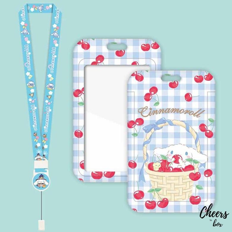 

[Kecil (N017) Id Card Holder Tali Yoyo Cinnamorol / Nametag Yoyo Cinnamorol / Card Holder Yoyo / Cinnamorol / Card Holder Tali Bisa Ditarik Dg-78