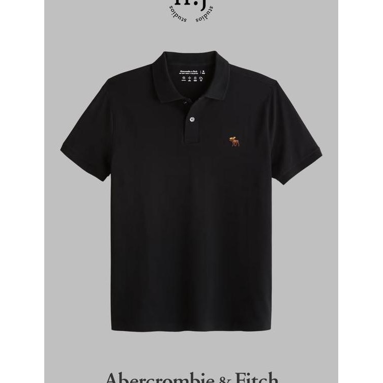 Kaos Polo Abercrombie Fitch Icon Shirt Bla