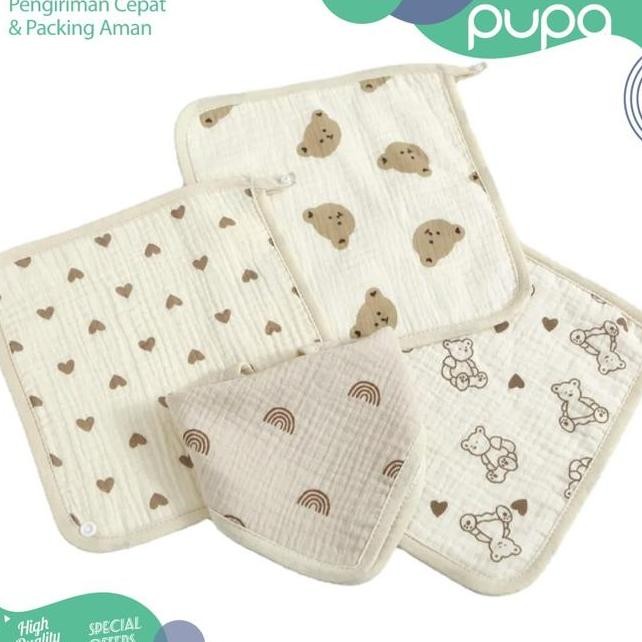 Washlap Bayi Sapu Tangan Baby Wash Lap 2 In 1 Bib Celemek Anak