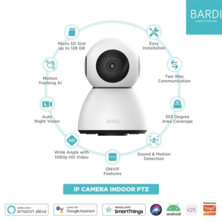 NEW BARDI INDOOR PTZ IP CAMERA - SMART CCTV WIFI [terbaik][terlaris]