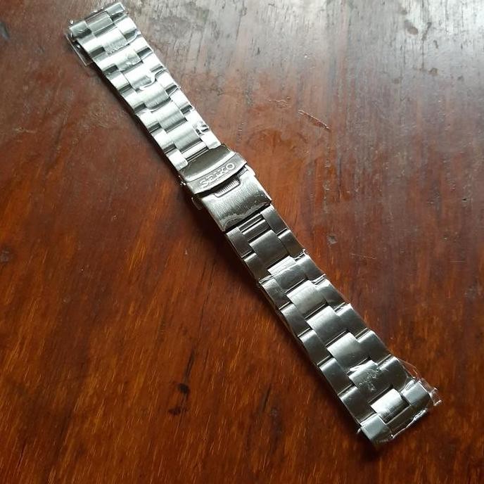 tali rantai oyster seiko - 22mm tali rantai jam tangan solid stainless