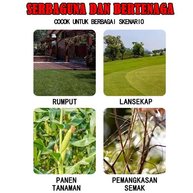 Ecosen 599Vf Mesin Potong Rumput Baterai Mesin Pemotong Rumput Listrik Pemangkas Rumput