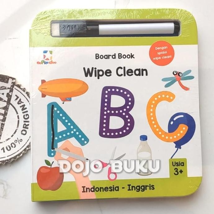 Buku Oopredoo Board Book Wipe Clean Abc By Tim Oopredoo