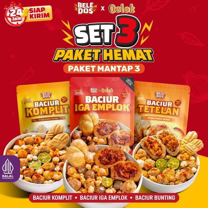 

Beledos Paket Mukbang 3 Baso Aci Iga Emplok Baso Aci Komplit Baso Aci Sambal Taichan alu