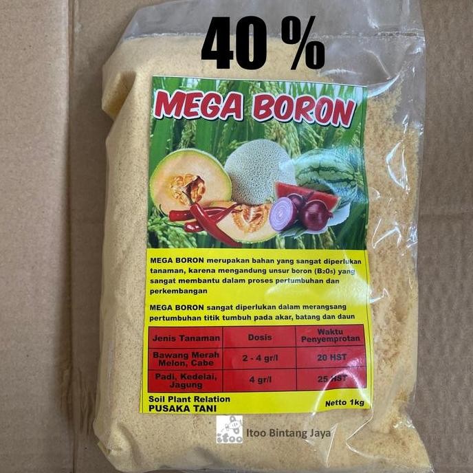 Pupuk Boron Mega Boron Megaboron - Pupuk Borate 1 Kg