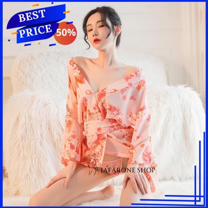 COSPLAY SAKURA JAPANESE TIDUR PIYAMA SET COSPLAY LINGERIE SEXY KIMONO JAFARONE SHOP