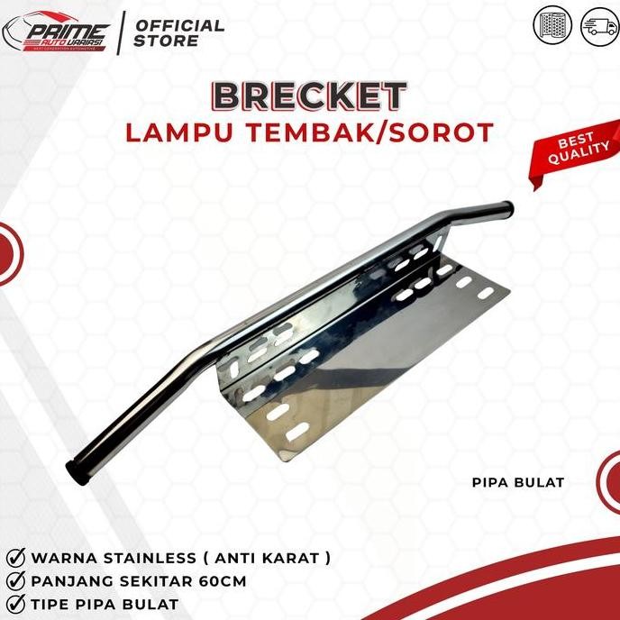 BREKET BRECKET LAMPU TEMBAK SOROT di Plat Nomor Mobil
