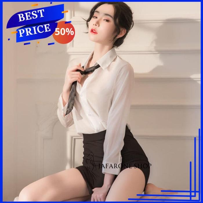 COSPLAY COSPLAY SEKRETARIS TIDUR WANITA BINAL COSPLAY LINGERIE SEXY HOT JAFARONE SHOP