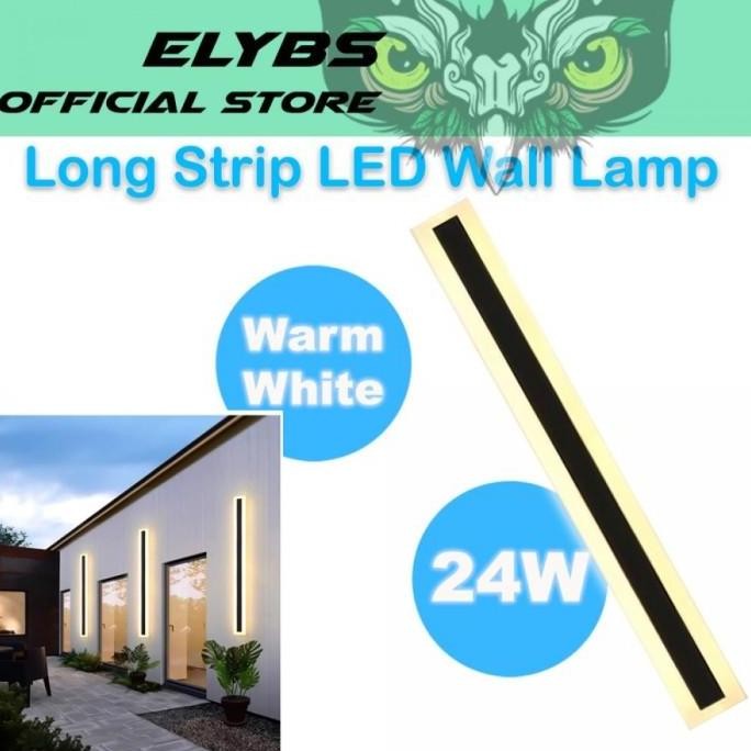 Lampu Dinding Panjang Hias Dekorasi Long Strip LED Wall Lamp 24 W