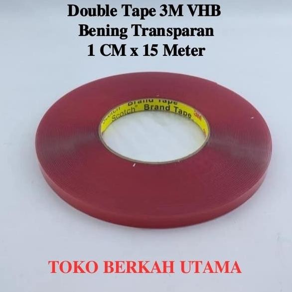 

Double Tape 3M Clear Bening 1 Cm X 15 Meter