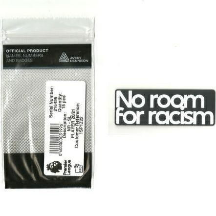 Patch EPL No Room for Racism. Original Patch for Jersey.