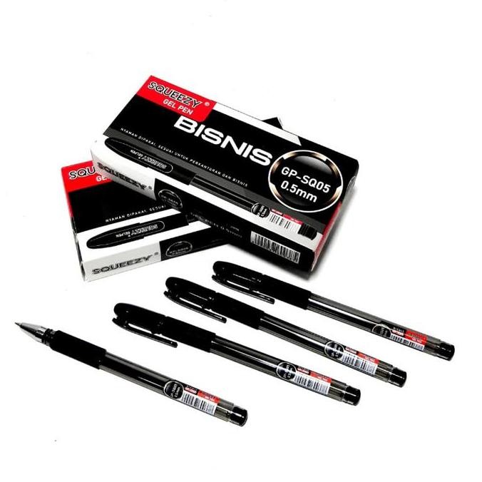 

Up Harga Grosir ( 1Dus/12Kotak/144Pcs) Pulpen Gel Pen 0.5Mm Bisnis Gp-Sq05 Squeezy (Hitam)
