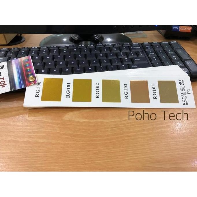 Premium HOT STAMPING FOIL ROYAL GLORY RG EMAS & SILVER 64CM x 120M