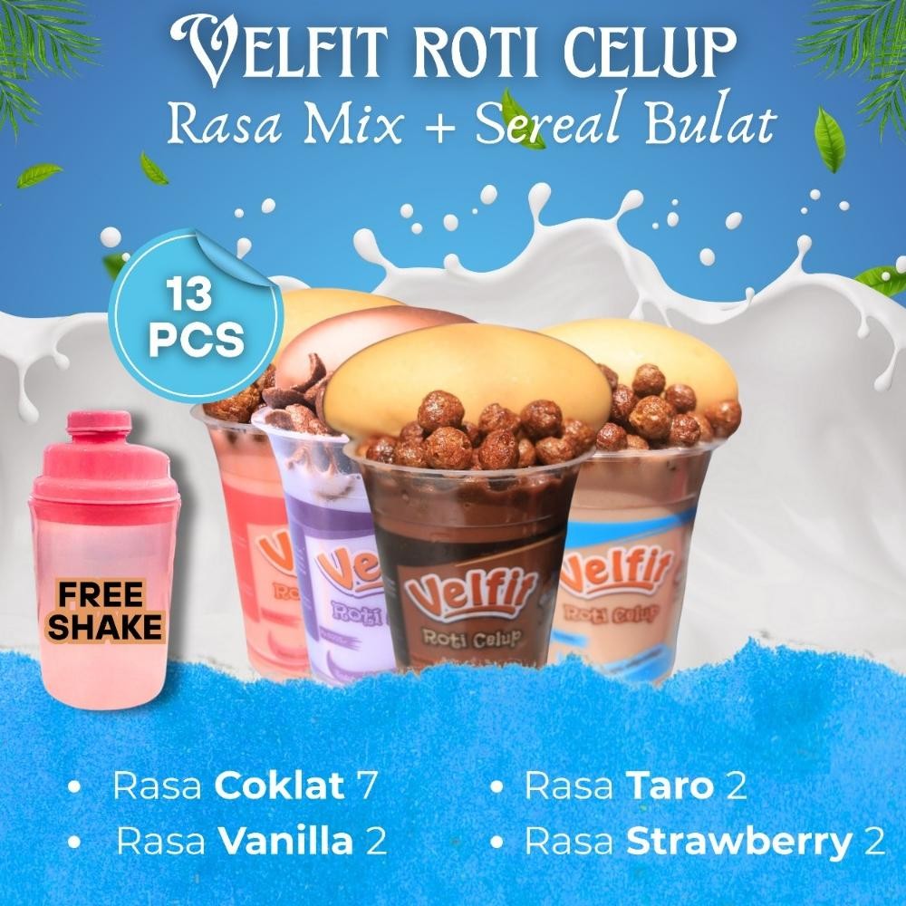 

[FREE SHAKE] Sarapan Praktis 13pcs Velfit mix 4 rasa + SEREAL 5g