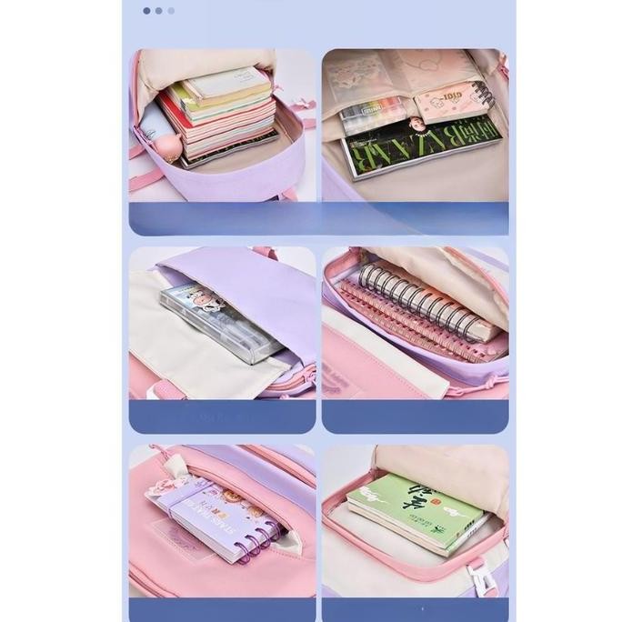 

Diskon Tas Sekolah Anak Tas Ransel Tas Cewe Sekolah Tas Fashion Korea Banyak Saku Dengan Bahan Nylon Terbaru, Muat Banyak Barang,Banyak Saku Anti Lecet,Kedap Air (Tk, Sd, Smp, Smu) Sku 1413