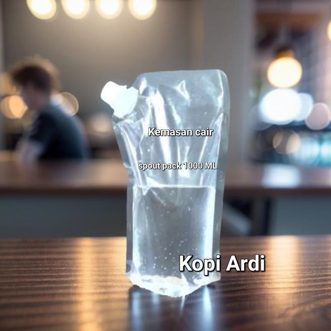 Kemasan Standing pouch cair 1000 ml Spoutpack