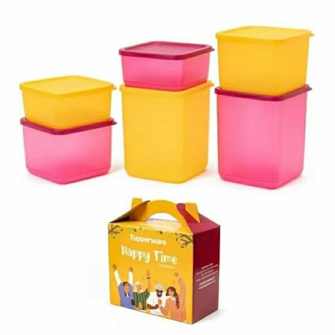 TERMURAH - Toples snack tupperware tropical fiesta set (6pcs) toples kue