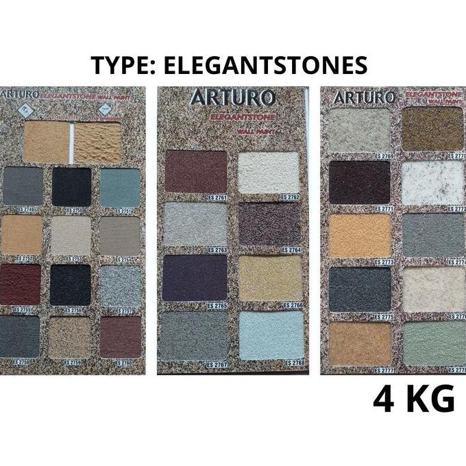 TERBARU - ARTURO Cat Texture Type ElegantStone 4 KG (GLN)