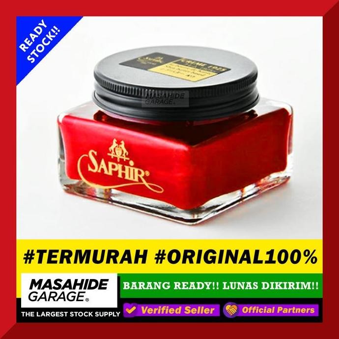 (Termurah) Saphir Creme Red Merah - 75Ml - Semir Sepatu Kulit