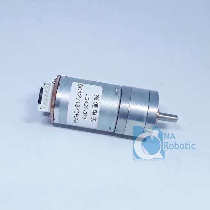 Motor DC 25GA370 12V 1360 Rpm With Encoder