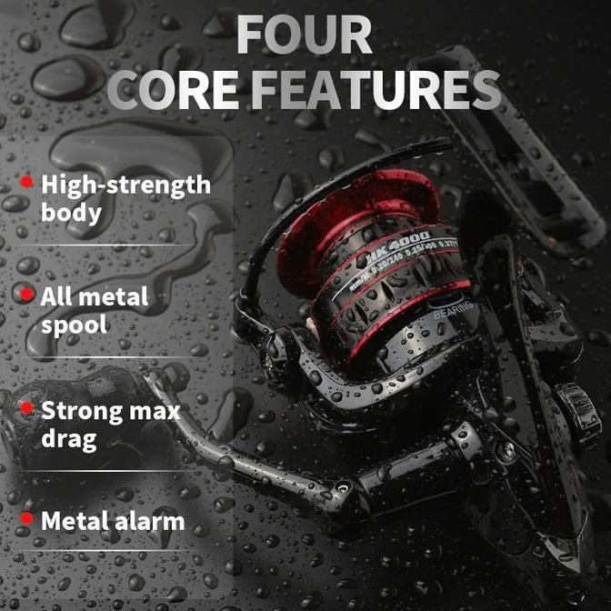 Reel Pancing Fishing Hk4000 / Hk3000 Fishing Reel 5.2:1 Gear Ratio 8Kg