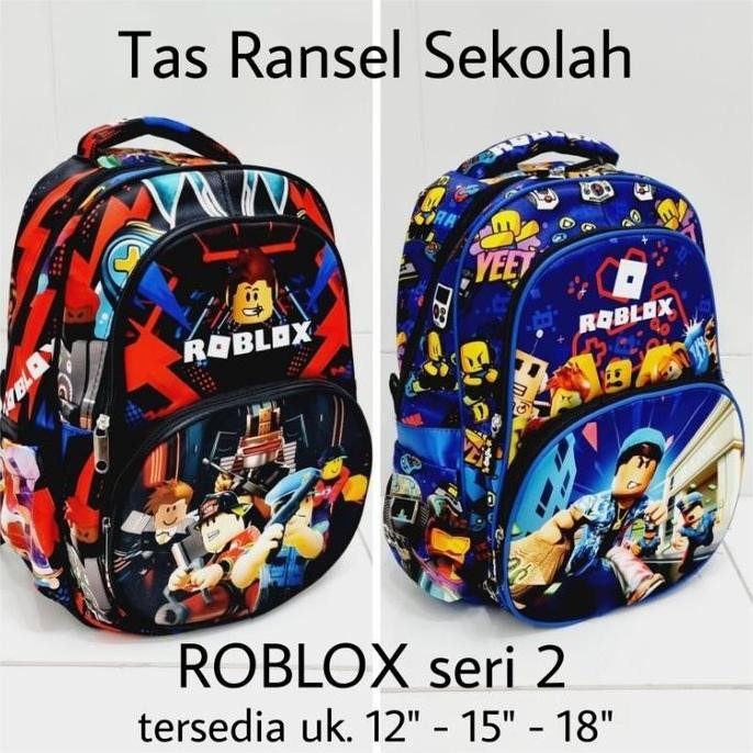 

Miliki Tas Ransel Sekolah Roblox Seri 2 Paud-Tk-Sd. Uk 12" - 15" - 18
