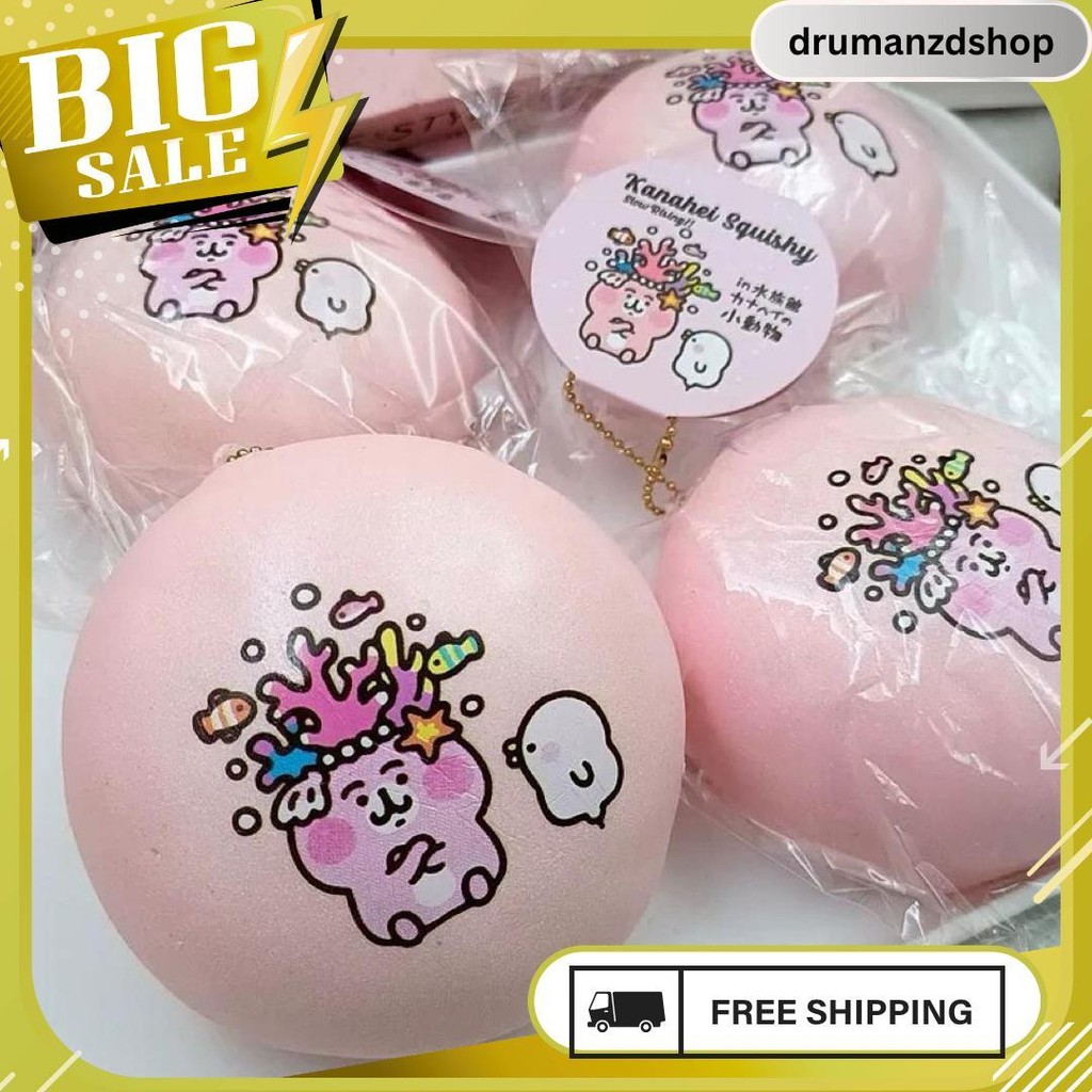 Squishy Kanahei Jumbo Steam Bun 10 Cm  Super Soft Super Slow Rising Good Quality Model Terbaru 6.6