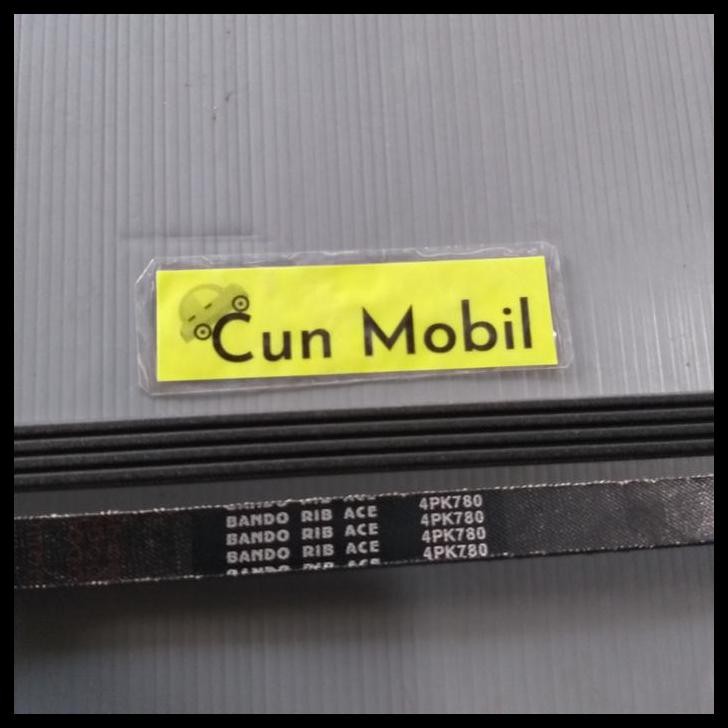 HOT DEAL RIBT BELT BANDO 4PK 780 LANCER 1,6 SOHC 16V THN 93 UNTUK ALTERNATOR 