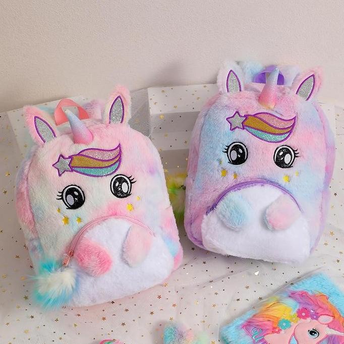 

Terjangkau Tas Ransel Paud Fur Rainbow Unicorn